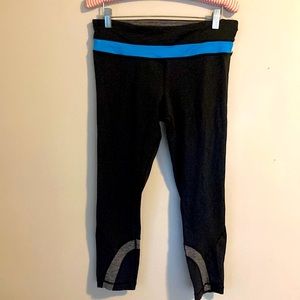 LULULEMON Run Inspire II Crop 8 Capri pants Black Legging